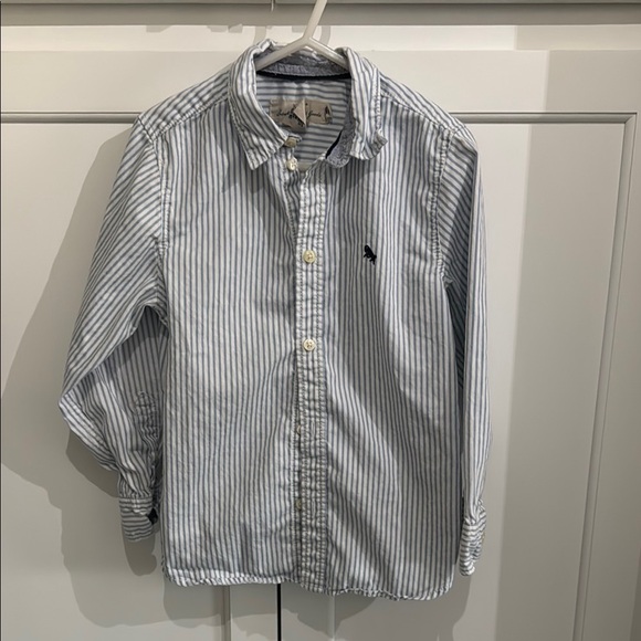 4 Boys' Button Down Plaid and Striped Shirts Set (Size 5 & 6) - Picture 5 of 13